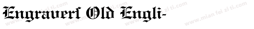 Engravers Old Engli字体转换
